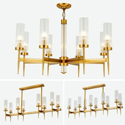 Decorbites™ Gold Metall Glas LED Anhängerleuchten Kette Hängelampe