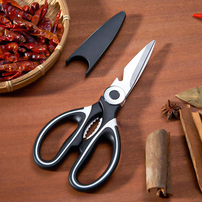 DecorBites™ Kitchen Shears Stainless Steel Multi Cutter for Poultry, Fish & Meat