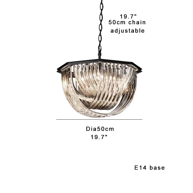 DecorBites™ Crystal Glass Pendant Lights, Dimmable Modern Lighting