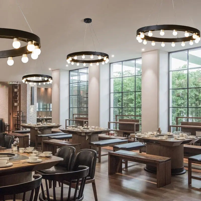 Decorbites™ Industrielle Duplex-Treppenhaus-Pendantleuchte für Wohnzimmer, Hotellobby oder Geschäftsraum