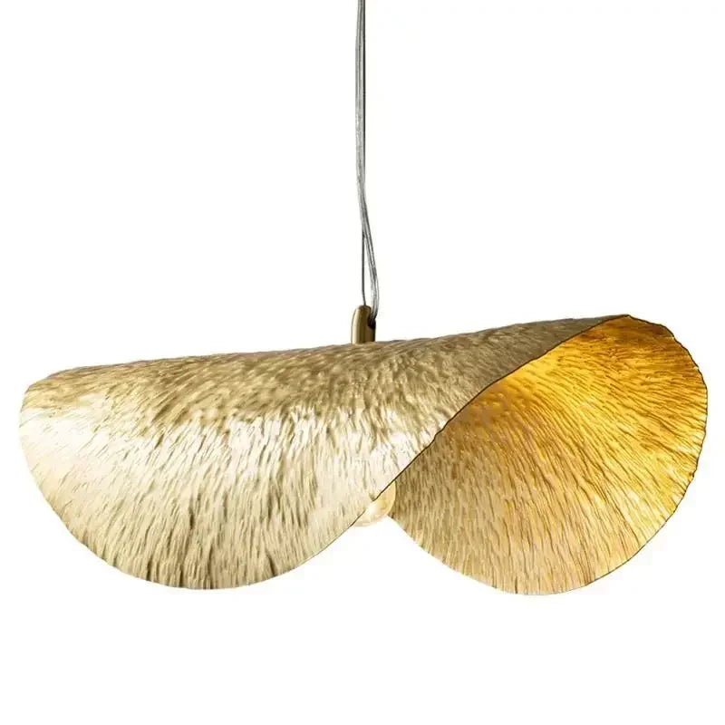 DecorBites™ Gold Lotus Leaf LED Chandelier for Living Room Dining Kitchen Island