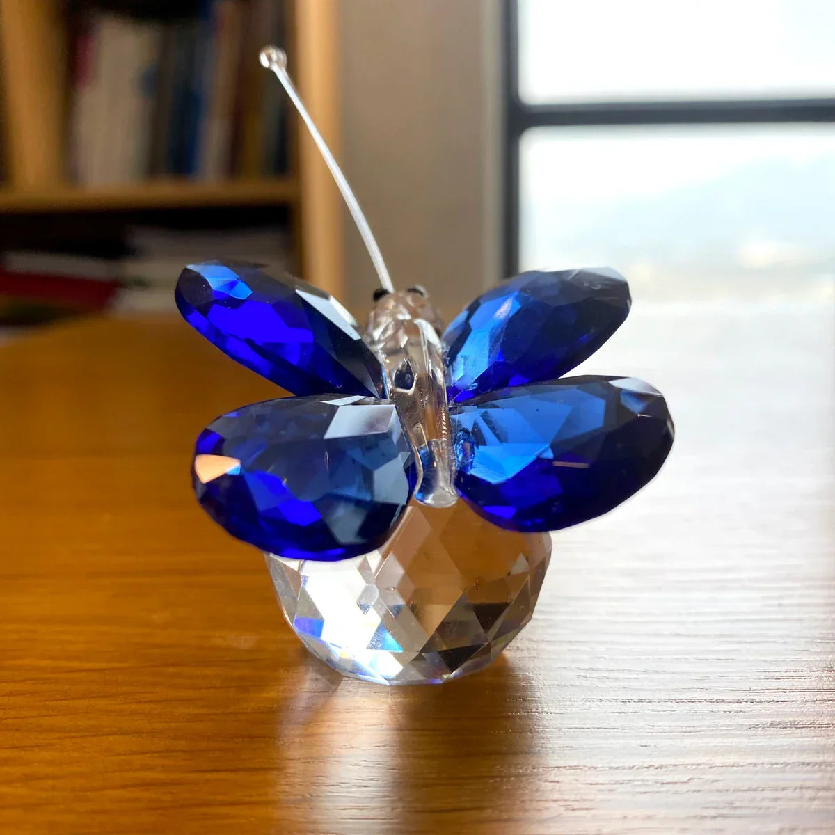 Decorbites™ Kristall-Schmetterlingsfigur Glas-Papiergewicht Skulptur Weihnachtsdekoration Geschenk
