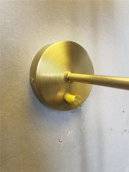 Decorbites™ Goldener Stoff-Lampenschirm-Wandleuchte für Schlafzimmer und Wohnzimmerbeleuchtung