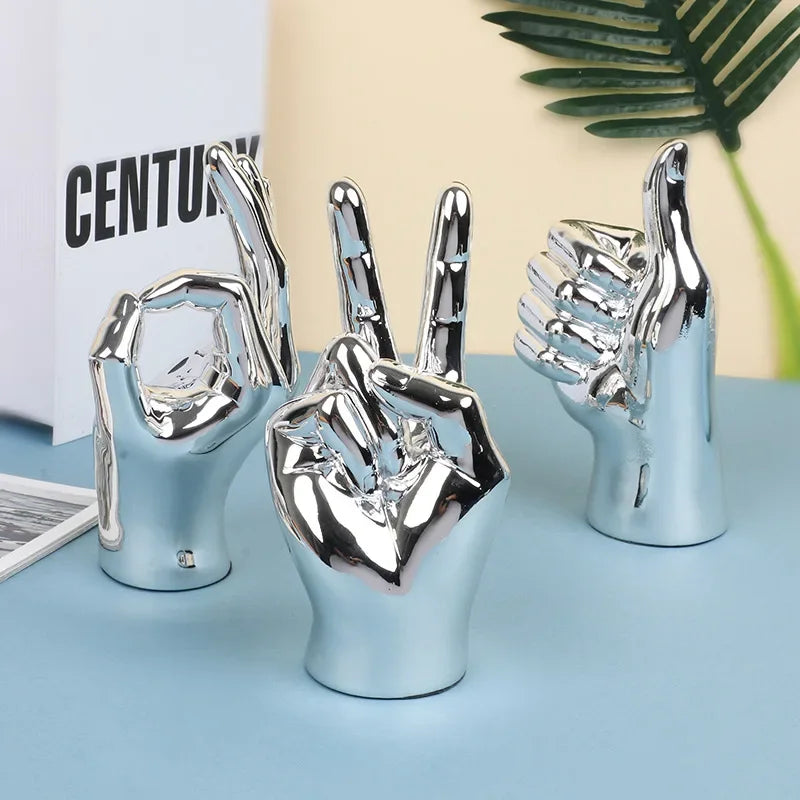 Decorbites™ Hand-Liebesgeste-Figur Skulptur für Zuhause und Schreibtisch-Dekoration