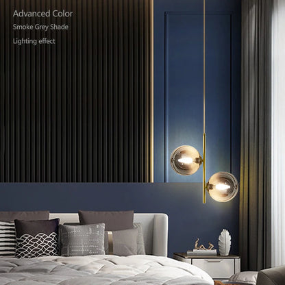 Nordische Glas-Kugelleuchten Pendellampen Spannung 110V 220V Heimdekoration Esszimmer Schlafzimmer Nachttisch Eck-Hängeleuchten für die Decke