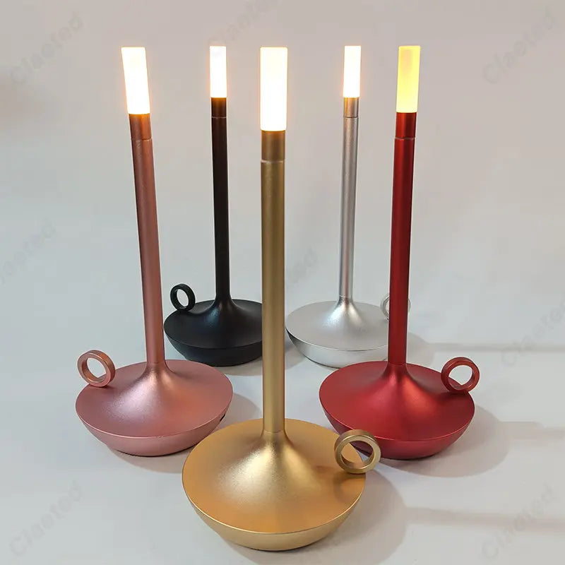 DecorBites™ LED Aladdin Candle Light Rechargeable Waterproof Table Lamp × Dinner Atmosphere