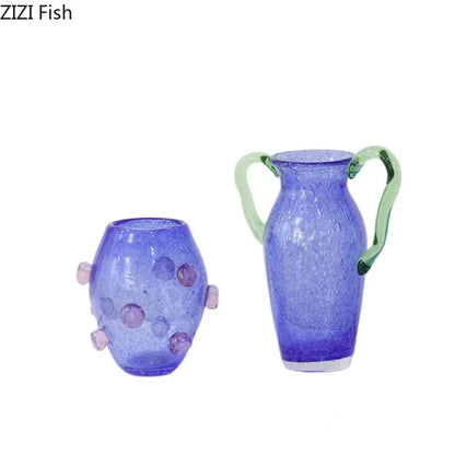 Decorbites™ Kreative Blasen-Glasvase Hydroponik Schreibtisch-Dekoration Künstliche Blumen Raumdekoration