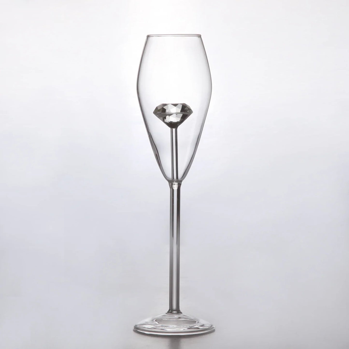 Decorbites™ Klarer Diamantglas Rot Weiß Wein Champagner Kelche - Wunderschönes Geschenk