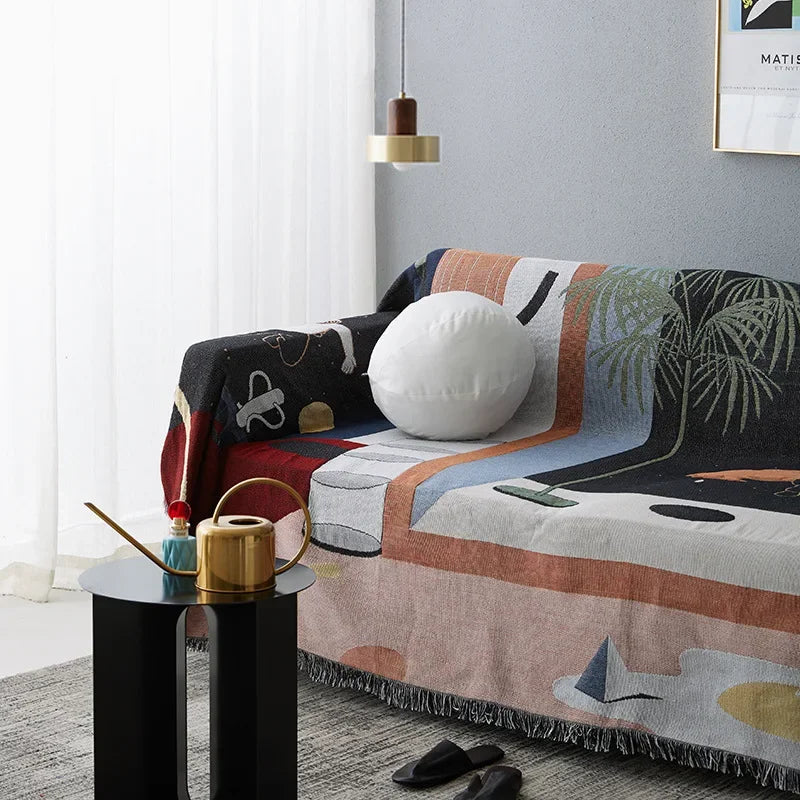Decorbites™ Strick-Sofadecke: Moderne nordische Design-Wickel-Decke