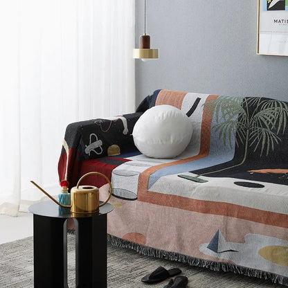 Decorbites™ Strick-Sofadecke: Moderne nordische Design-Wickel-Decke
