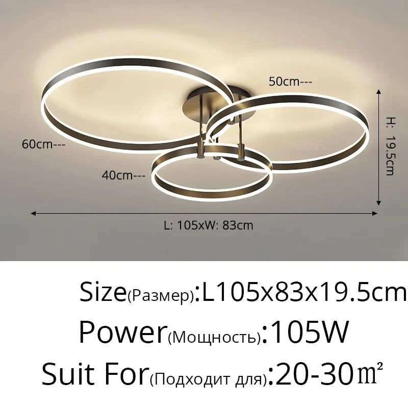 Decorbites™ LED-Acrylichtleuchter Auf/Ab-Lichter Kronleuchter für Wohnzimmer Schlafzimmer Heimdekoration