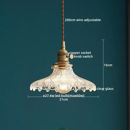Decorbites™ Klar-Glas-LED-Pendelleuchte | Nordische Hängelampe für Küche, Wohnzimmer