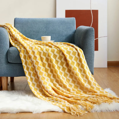Decorbites™ Gemütliche Strick-Sofadecke - Winterliches Komfort für Zuhause und Home-Office-Nickerchen