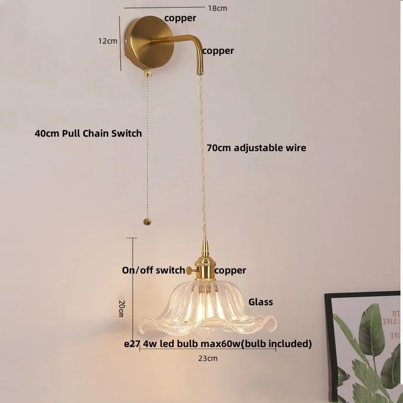 Decorbites™ LED-Wandleuchte Leiste Schlafzimmer Arbeitszimmer Klarer Glas Nachttischlampe Moderne Treppenbeleuchtung