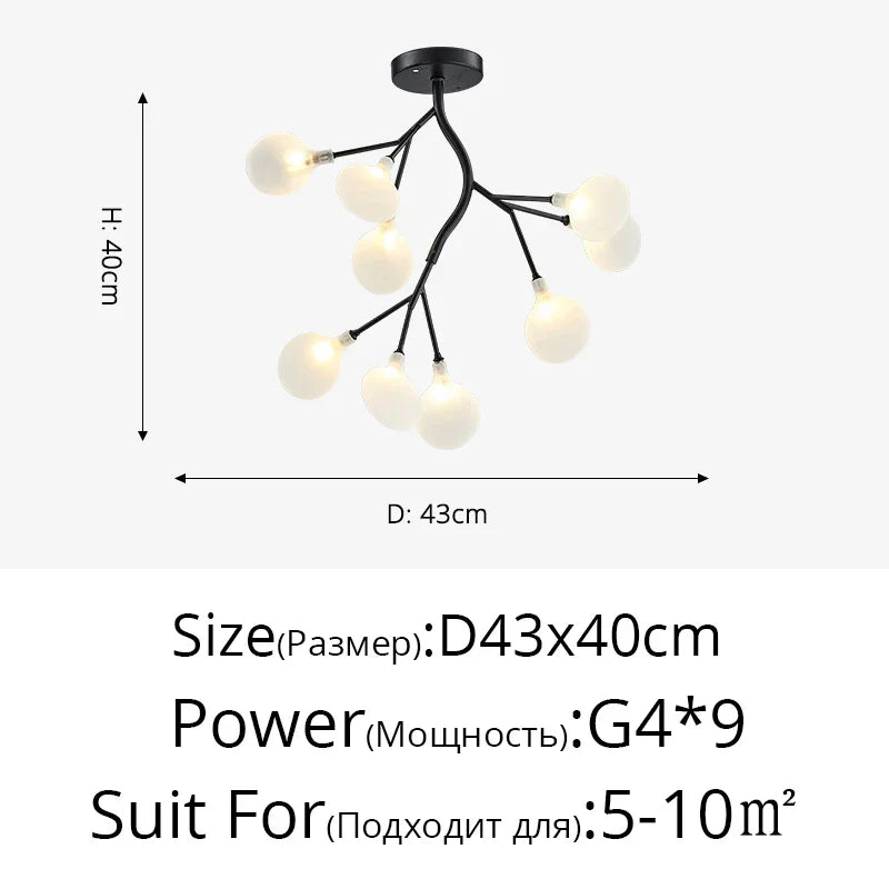 Decorbites™ LED-Leuchter Glühwürmchen: Moderne nordische Deckenleuchten für luxuriöse Wohnraumausstattung