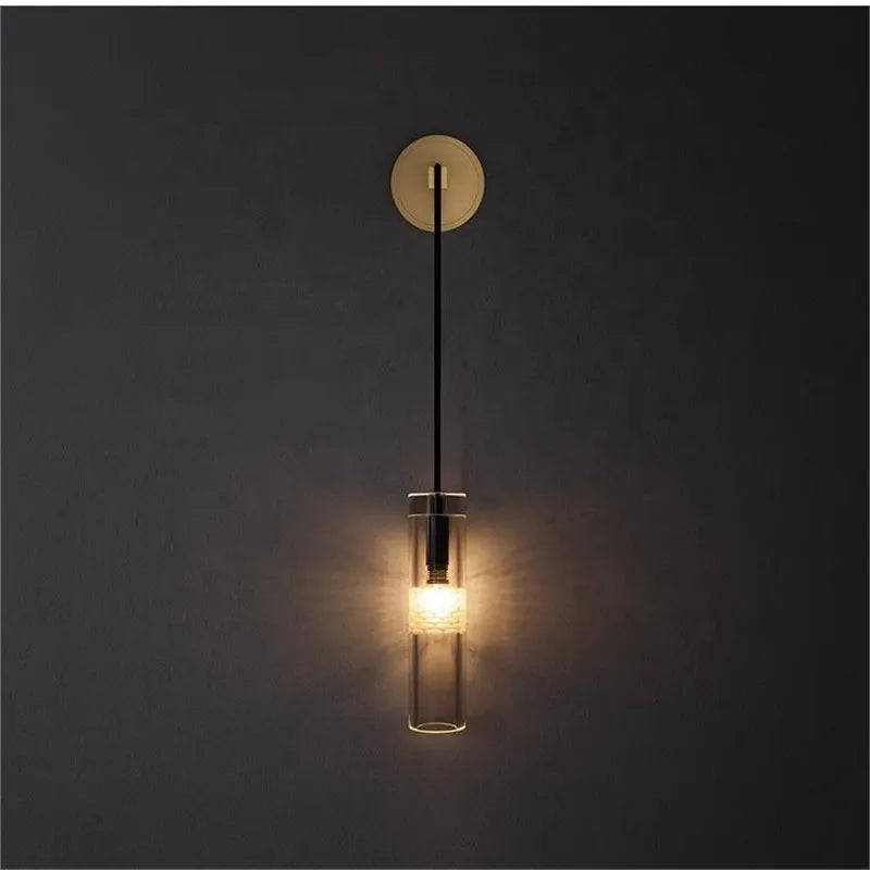 Decorbites™ Goldene Glaswandlampe: Luxuriöse postmoderne Wandlampen für Hotel, Villa, Wohnzimmer, Gang