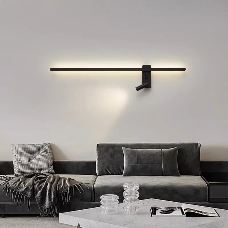 DecorBites™ LED Wall Spot Light Black White Sconce for Living Bedroom Stairway