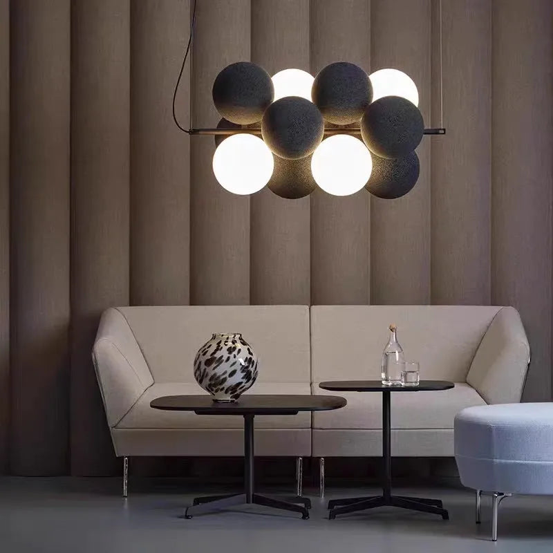 Decorbites™ Abstracta Hängeleuchte: Stilvolle Designer-Stoff-Leuchter für Zuhause, Büro und Essbereich