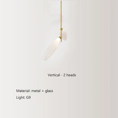 Decorbites™ Elegante Glas-LED-Hängeleuchte für Wohnzimmer, Esszimmer, Schlafzimmer, Bar – Nordisches minimalistisches Design