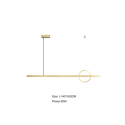 DecorBites™ Geometric Copper Chandelier: Minimalist Bar & Restaurant Atmosphere