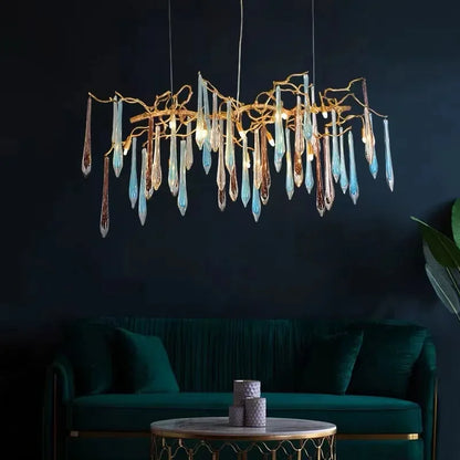 Decorbites™ Gold LED Asthänge für Wohnzimmer, Schlafzimmer, Hotel – Moderne Luxus-Aluminium-Pendantleuchte