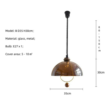 Decorbites™ Amber Shades Retro Esszimmer-Pendant-Leuchter iola™