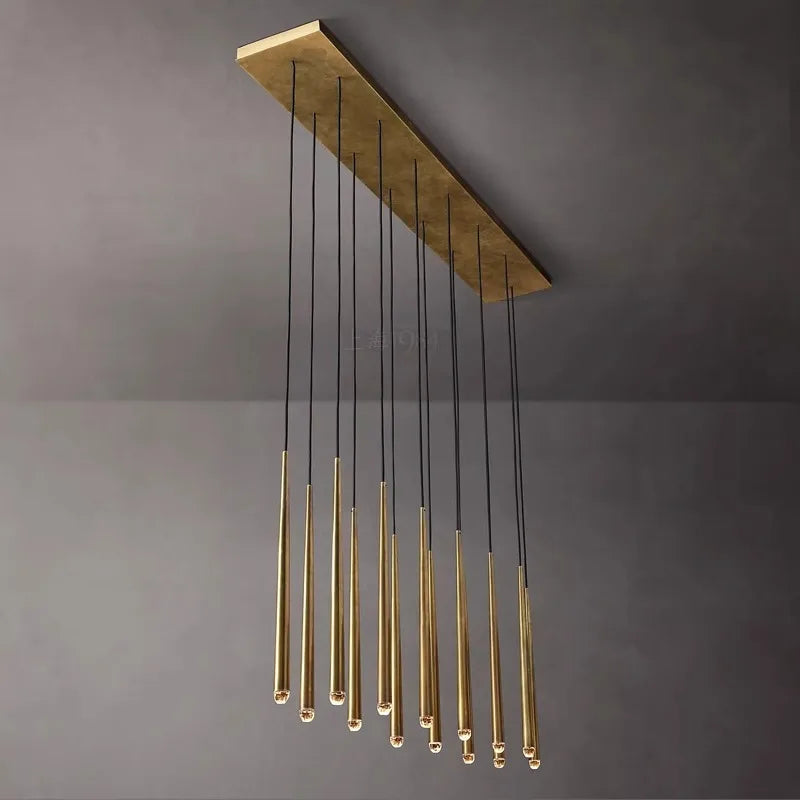 DecorBites™ Crystal Water Drop Ceiling Chandelier for Classic Living Room Decor