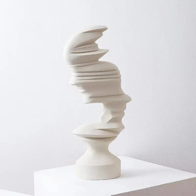 Decorbites™ abstrakte menschliche Gesichtsskulptur für nordischen Stil in Heimdekoration & Bürohandwerk Geschenk