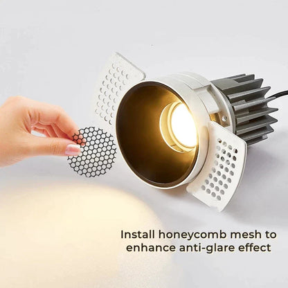 DecorBites™ Double Head Square LED Downlight Mounting Frame for GU10/MR16 Spotlights