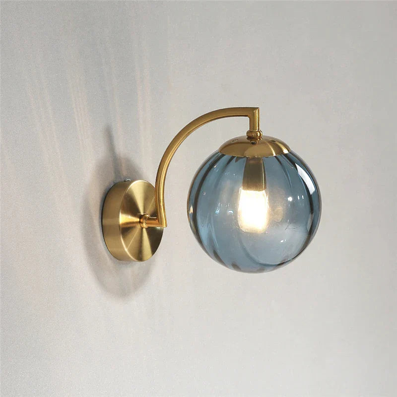 Decorbites™ Farbige Glasball-Wandlampe LED für Schlafzimmer Wohnzimmer Treppenbeleuchtung