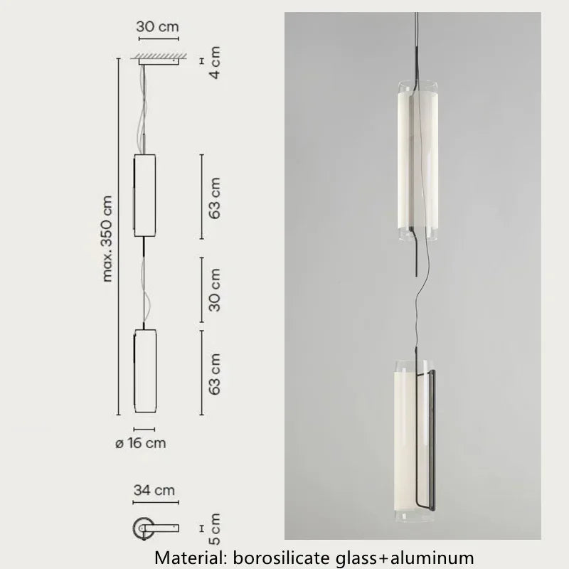 Decorbites™ Glas-Zylinder-Leuchter: Elegante Innenbeleuchtung für Wohnzimmer & Esszimmer