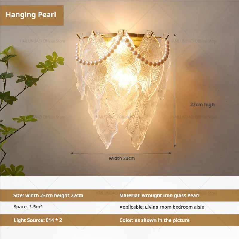 Crystal Glass Wall Lamp