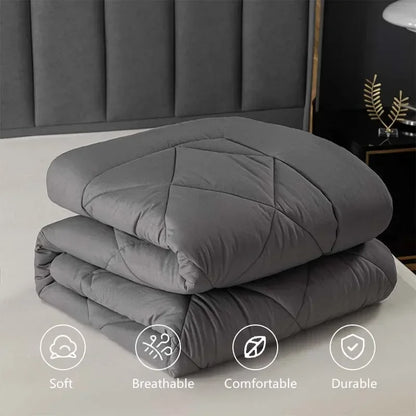 DecorBites™ King Size Quilt Set with Pillowcase - Soft, Breathable, and Durable Comforter