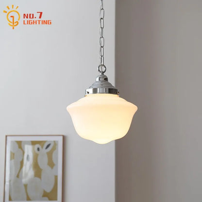 Decorbites™ Cremeglas-Pendantleuchten LED E27 Retro-Hängeleuchte für Schlafzimmer, Küche, Restaurant