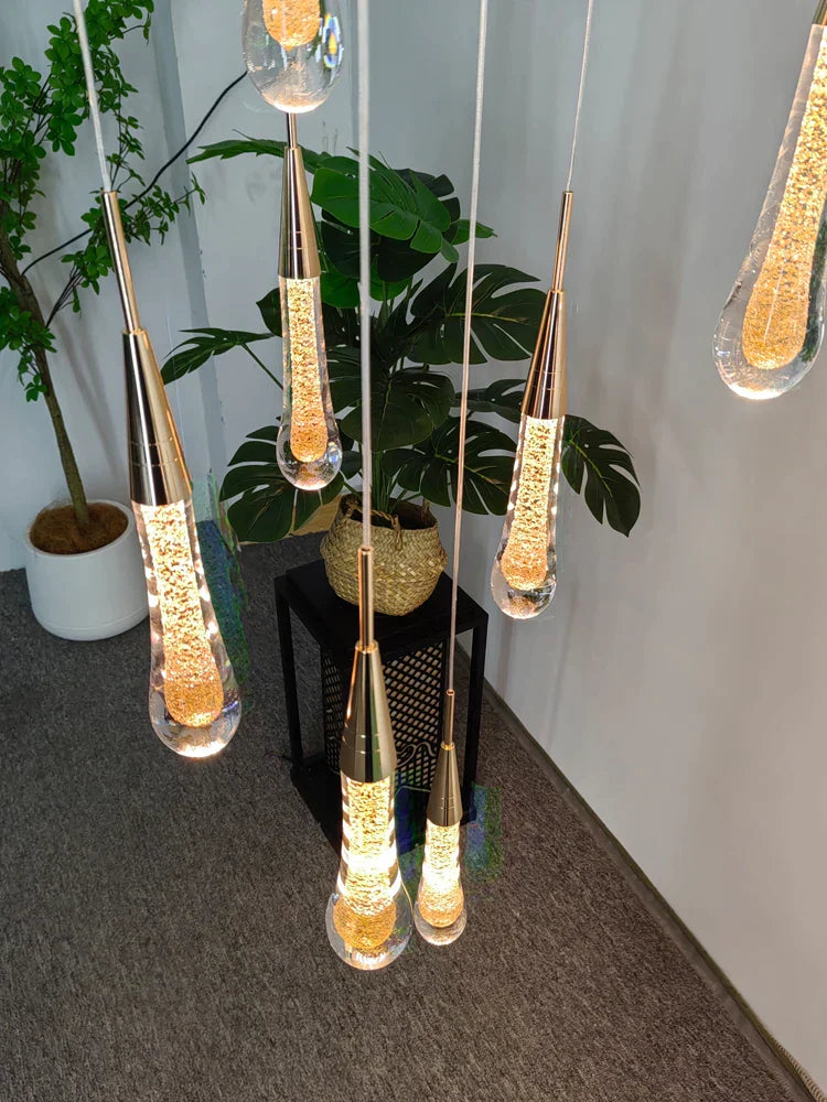 Decorbites™ Kristall-LED-Hängeleuchter für modernes luxuriöses Wohnzimmer