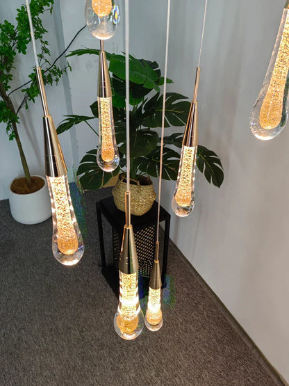 Decorbites™ Kristall-LED-Hängeleuchter für modernes luxuriöses Wohnzimmer