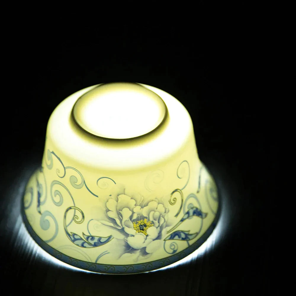 DecorBites™ 350ml Ceramic Gaiwan Porcelain Tea Cup Set