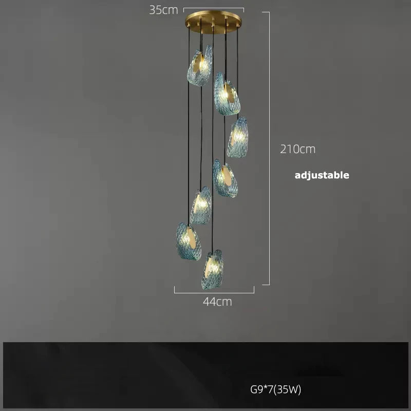 DecorBites™ G9 LED Copper Pendant Light for Foyer & Dining Room