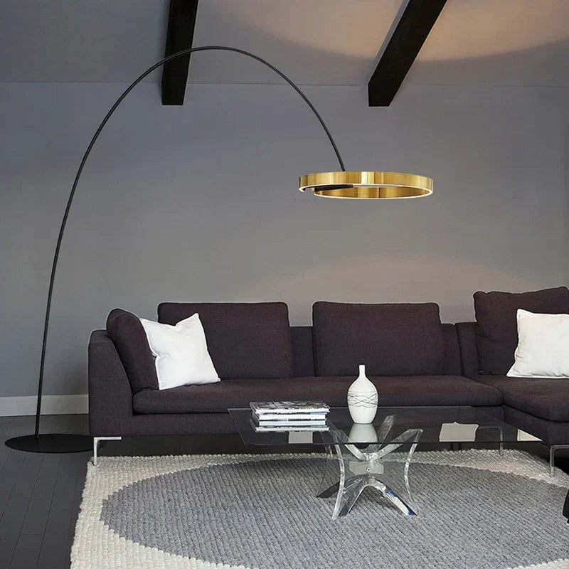 Decorbites™ Goldene Kupferne Schwarze Dimmbare LED Stehlampe für Wohnzimmer und Hotel