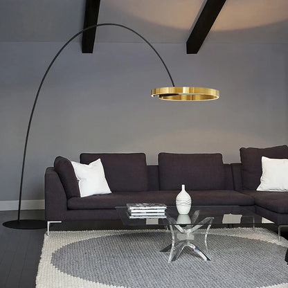 Decorbites™ Große Dimmbare Goldene Kupferne Schwarze LED Stehlampe für Wohnzimmer und Hotel