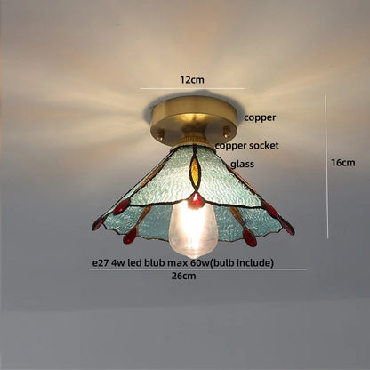 Decorbites™ Würfel Holz Kupfer LED Deckenleuchte Vintage Loft Deckenlampe