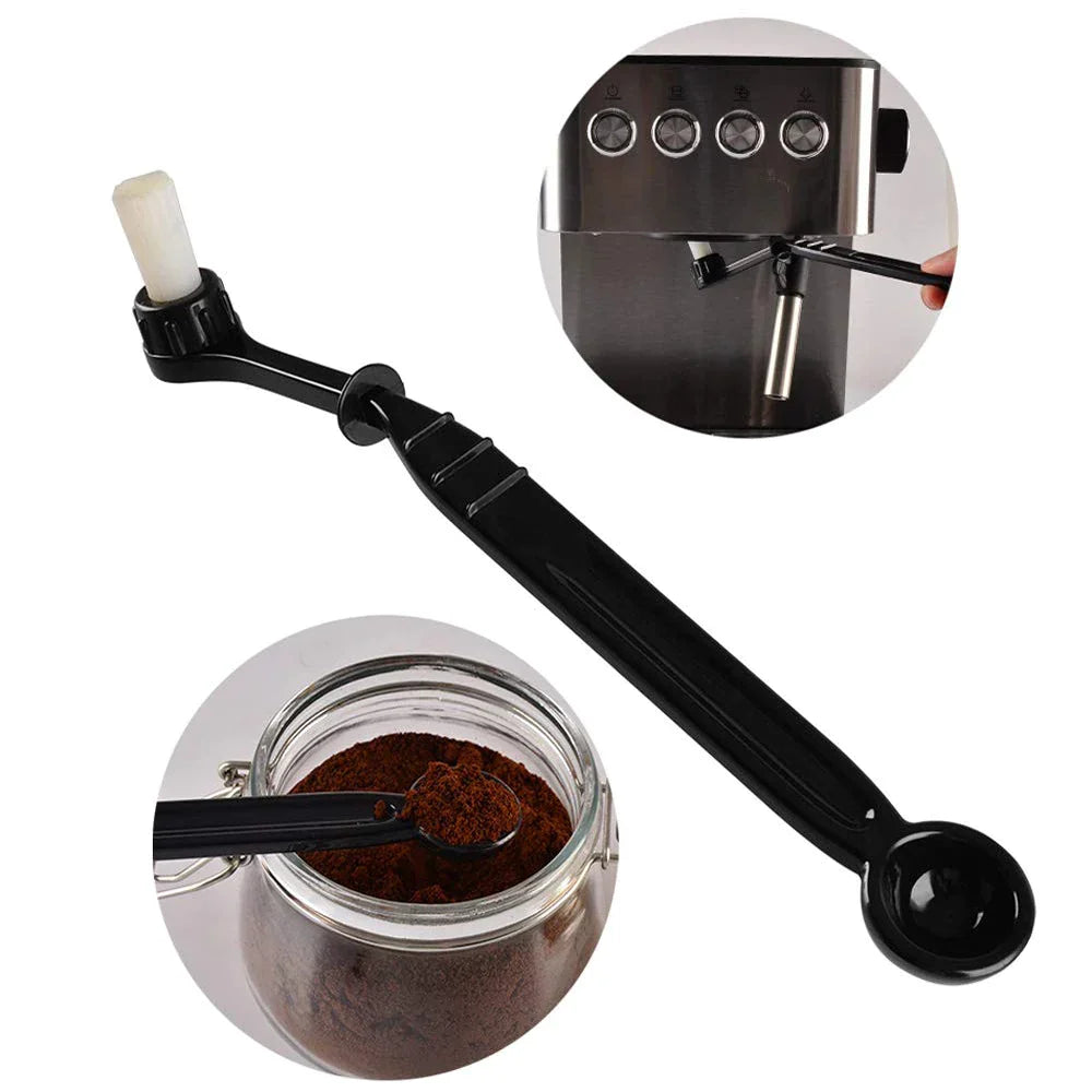 Decorbites™ Espressomaschinen-Bürstenreiniger & Löffel 2-in-1 | Kaffeereinigungswerkzeug
