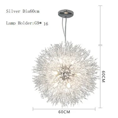 DecorBites™ Dandelion Chandelier LED Pendant Lamp for Dining Room, Bedroom, Shops