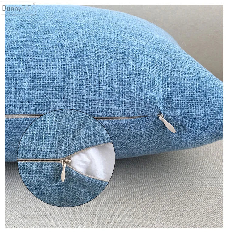 Decorbites™ Elfenbein-Sofakissenbezug 30x50cm 40x40cm 45x45cm 50x50cm 60x60cm Uni-Farbe