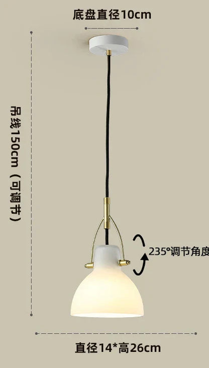 Decorbites™ Japanischer Stil Weißes Glas LED Wandleuchte Verstellbare Beleuchtung