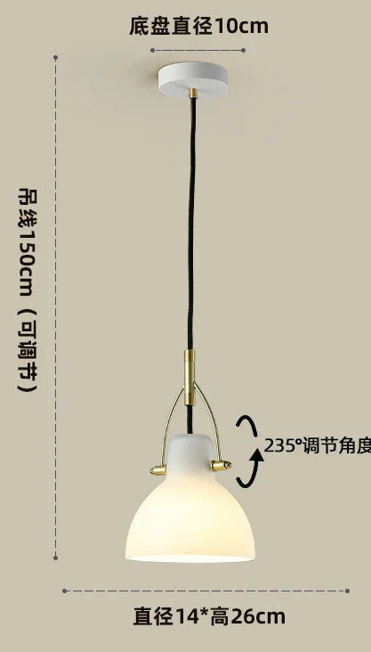 Decorbites™ Japanischer Stil Weißes Glas LED Wandleuchte Verstellbare Beleuchtung