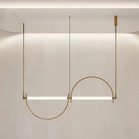 Minimalist Chrome Alloy LED Pendant Light
