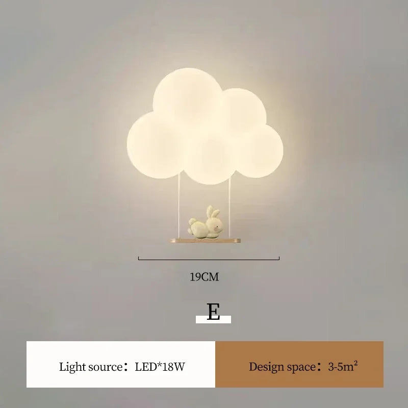 Decorbites™ Kinderzimmer LED-Tier-Wandlampen - Affe Hase Wolke Design