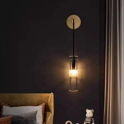 Decorbites™ Goldene Glaswandlampe: Luxuriöse postmoderne Wandlampen für Hotel, Villa, Wohnzimmer, Gang