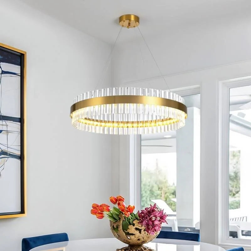 Gold Crystal Modern Chandelier Oval120cm